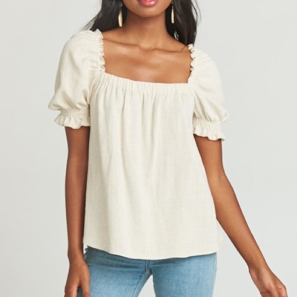 SMYM Cambria Top cream linen - Picture 2 of 3